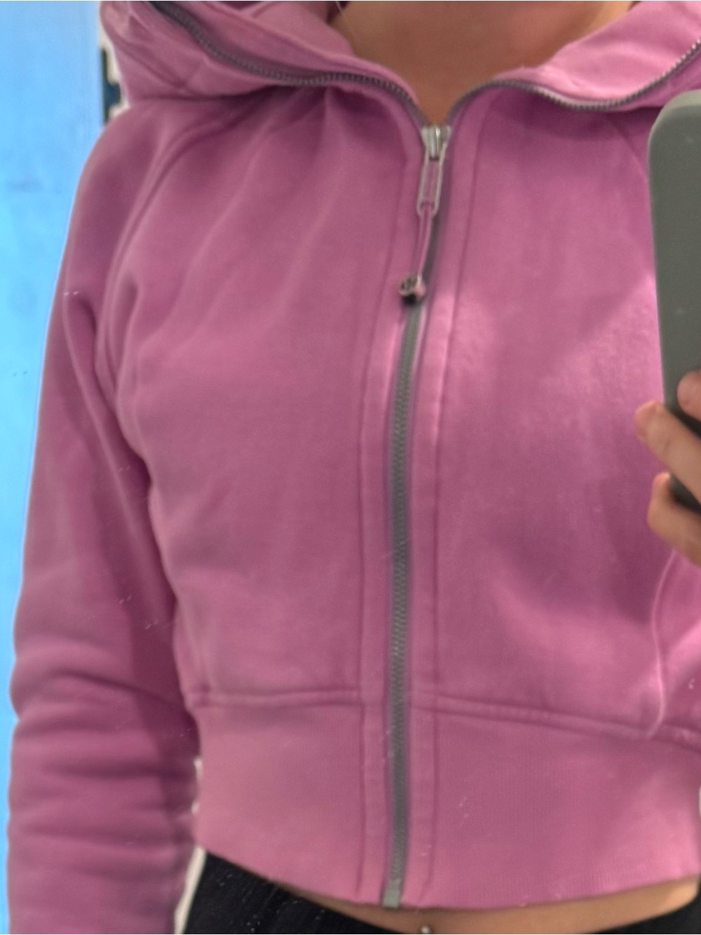 lululemon athletica Pink Full-Zip Hooded Sweatshirt